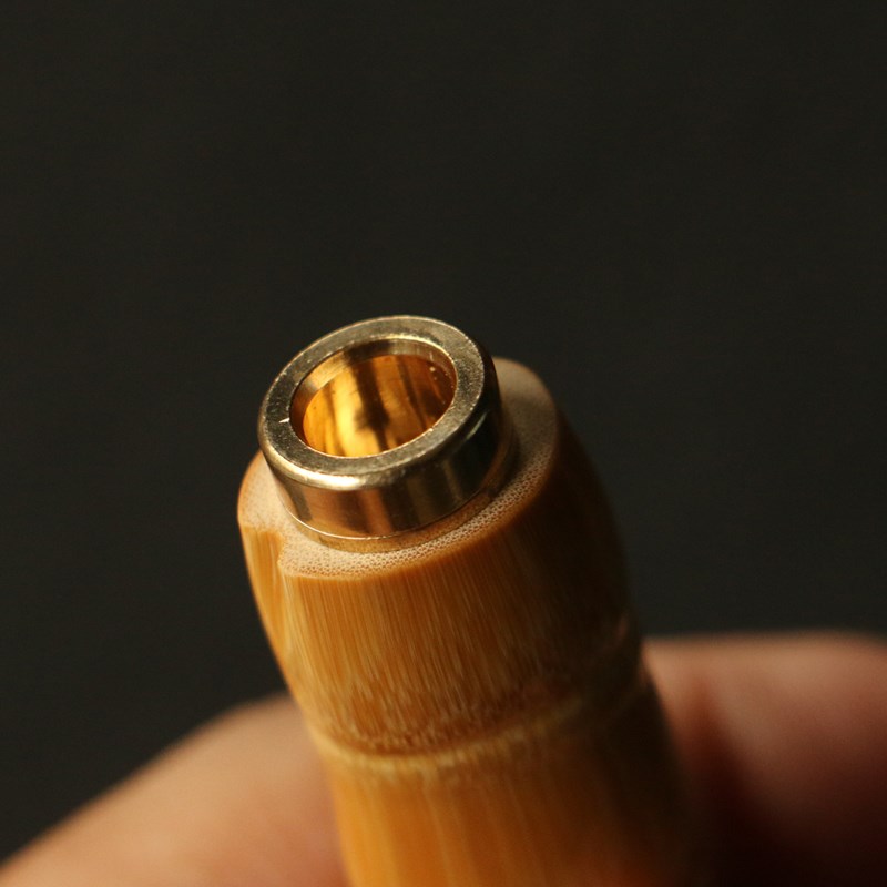 精品纯手工精磨天然罗汉竹过滤小烟嘴竹制把玩烟具可拆卸可清洗头