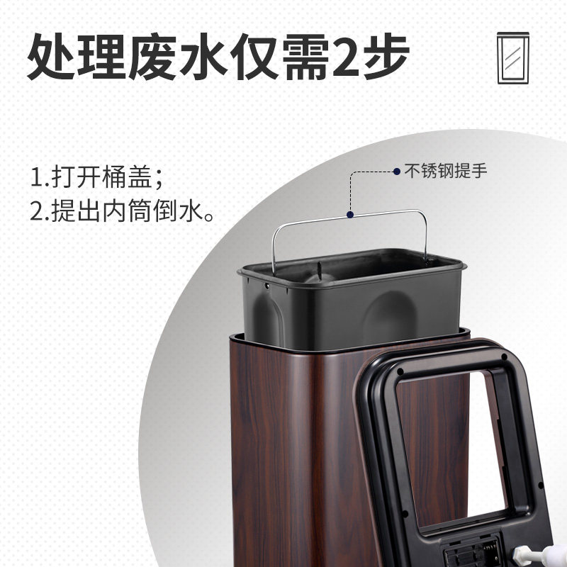 智能感应茶水桶干湿分离废水桶过滤语言提示茶具配件茶台接水桶