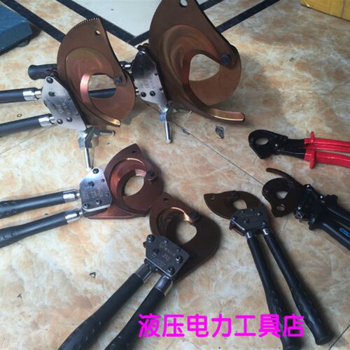 黑马棘轮式电缆剪线缆剪刀J40J52J75J95J100齿轮式线缆剪J40AB