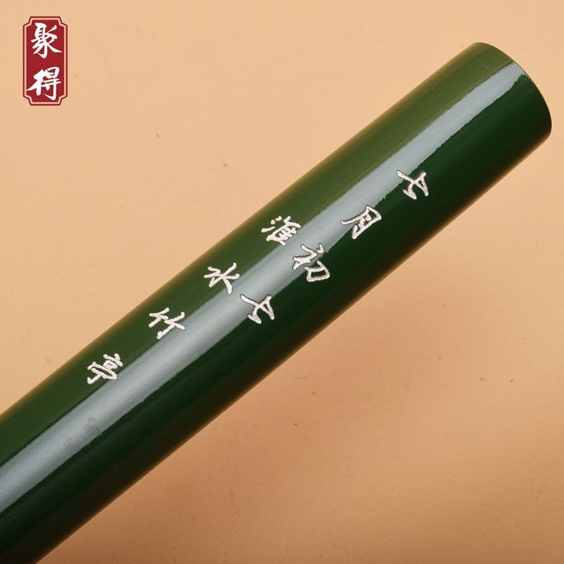古风竹笛一节绿笛子淮水竹亭笛子横笛初学乐器cos古装拍照道具