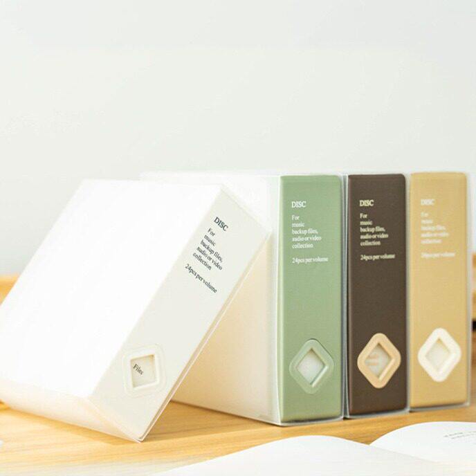 创意彩色款24片明星专辑光盘盒CD光碟收纳盒汽车专用收纳CD包