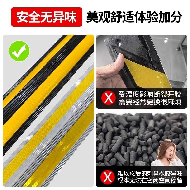 铝合金护角地下车库防撞条金属护墙角强反光停车场直角墙角保护条