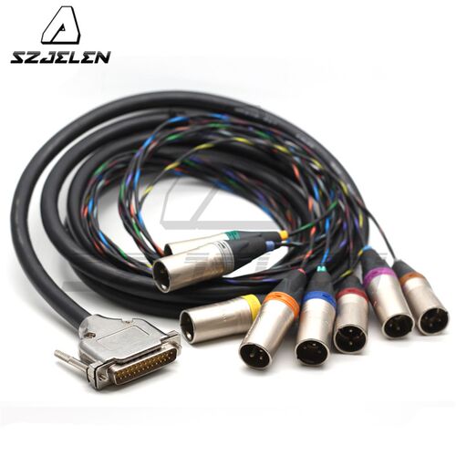 Canare/佳耐美MR202-8AT DB25转 NEUTRIK 8个XLR3针辫子线话筒
