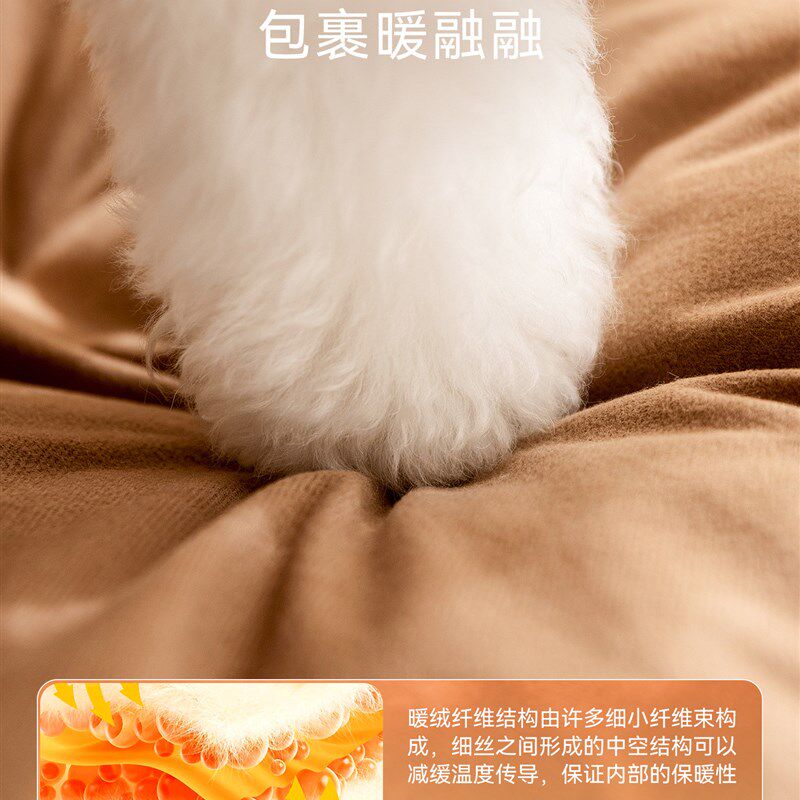 狗窝四季通用狗屋房子型帐篷冬季保暖可拆洗狗床中小型犬泰迪猫窝