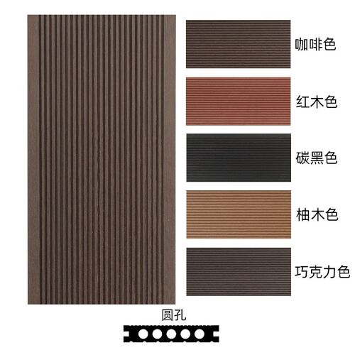塑木地板户外露台花园庭院二代共挤pvc木塑板室外防腐木地板安装