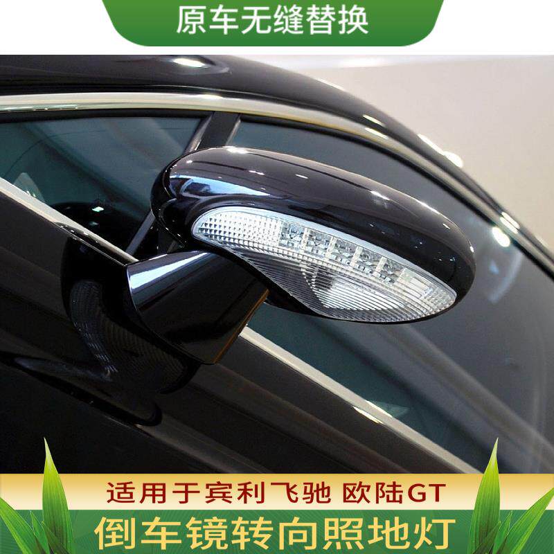 适用宾利飞驰倒车镜左右转向灯欧陆GT后视镜照地侧灯进口汽车配件