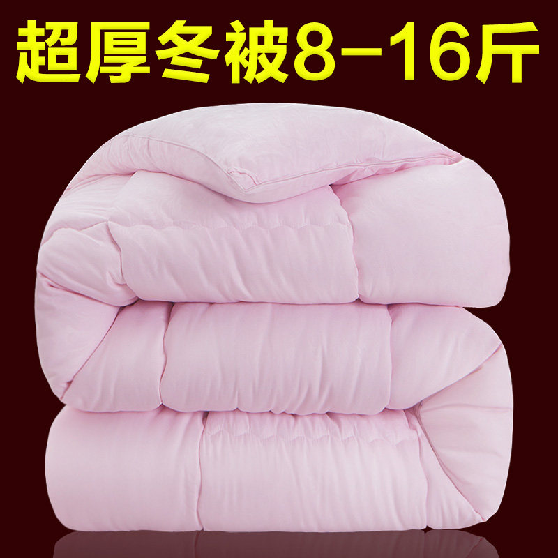 冬被加厚保暖羽丝绒被子12春秋冬被芯宿舍丝绵被双人8/10斤太空被