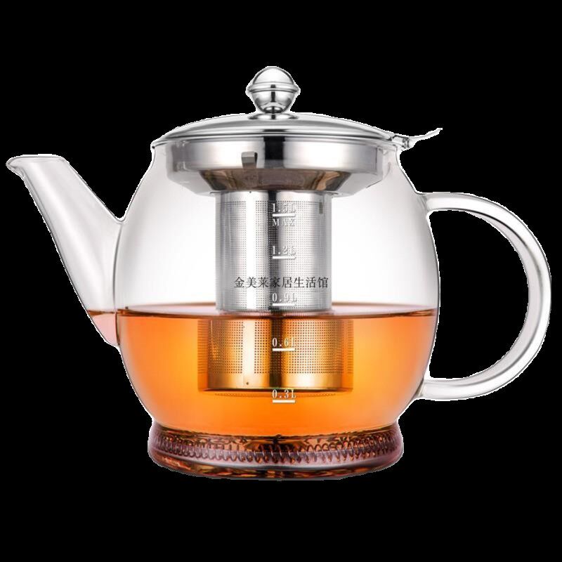 电磁炉茶壶耐高温玻璃水壶煮茶壶泡茶壶花茶杯滤茶直火壶明火加热