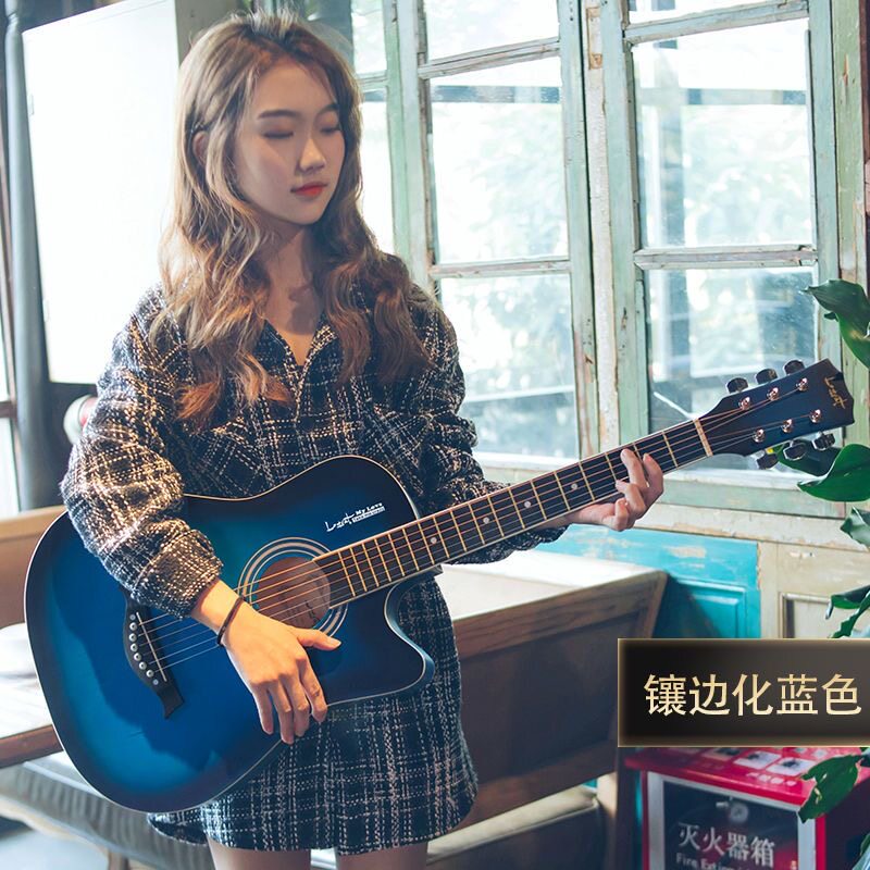 单板40寸初学者木吉他学生38寸新手练习男女入门琴民谣木吉他乐器