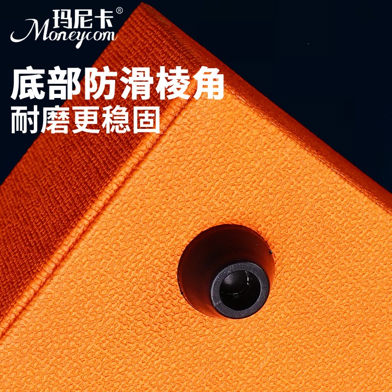 纯色亚麻纹美发剪刀收纳盒发廊理发工具储物盒剪刀盒发型师收纳盒