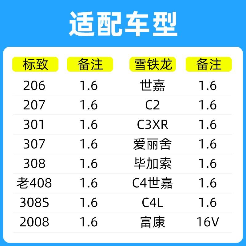 适配标致307 308 408 206世嘉C2富康爱丽舍1.6/16V气门室盖垫铝制