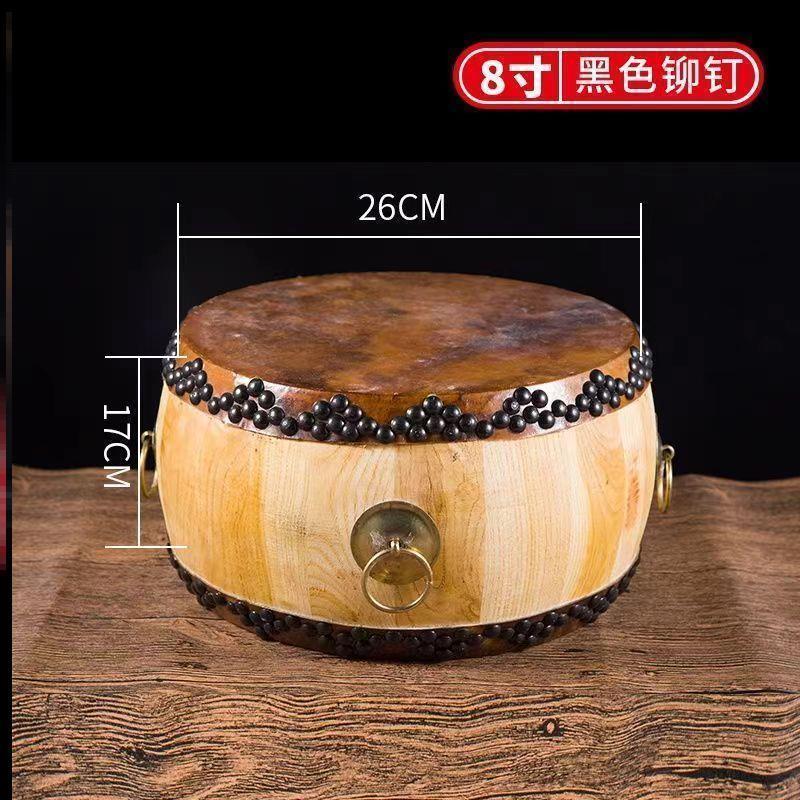 正宗黄牛皮鼓原木色大音量白茬鼓道士鼓全套鼓椿木鼓高音鼓带鼓架