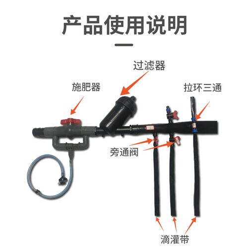 滴灌带农用滴水双孔16mm贴片式滴灌管设施全套设备果园大棚滴灌管