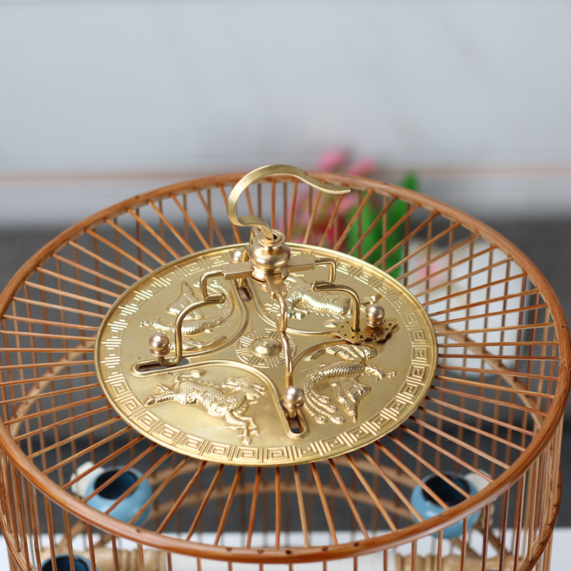 靛颏紫竹抽屉鸟笼红子贝子绣眼加高黄鸟柳莺手工老竹鸟笼全套配件