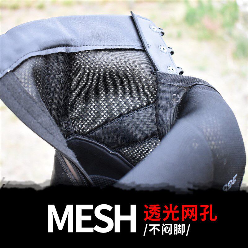 夏季拉链作战训靴男cqb超轻战术靴作训靴透气作战靴户外保安鞋