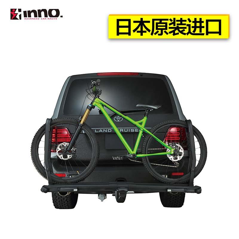 INNO 后拖自行车架 公路山地汽车载架皮卡后斗备胎式拖挂单车尾架