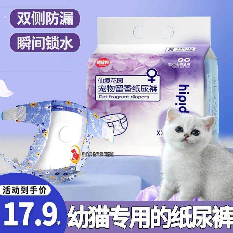 幼猫尿不湿猫咪用纸尿裤防交配裤尿不湿母猫公猫小猫拉拉裤