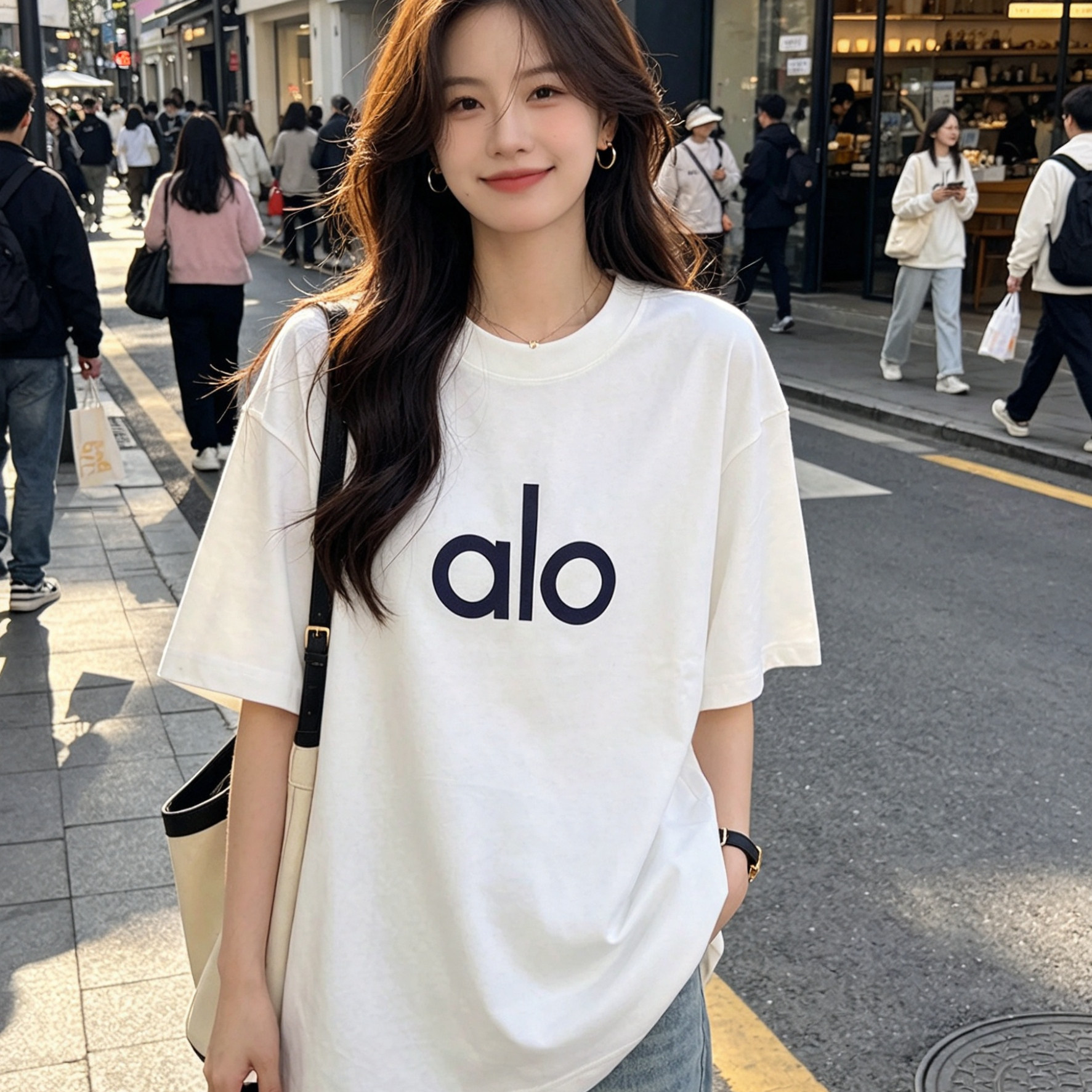 AIO重磅夏季高档印花短袖美式运动情侣同款240g纯棉时尚T恤儿童