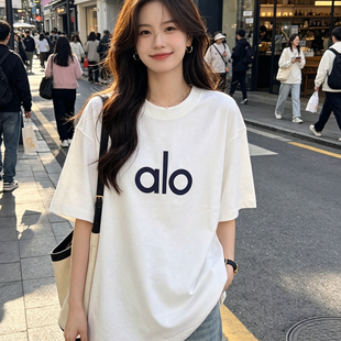 AIO夏季印花短袖情侣同款纯棉T恤儿童款