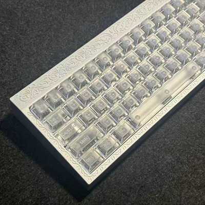 雾透PC透光夜魔磁轴键帽