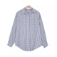 垫肩衬衫 王福贵定制～韩系宽松大版 3.18 格子衬衫