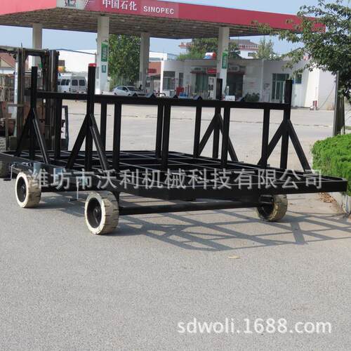 厂家现货供 应平板拖车 厂区周转车 农用平板牵引车拖车底盘