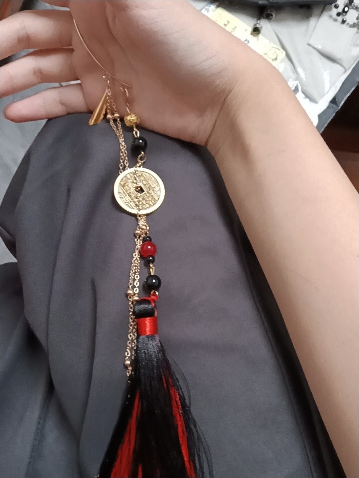 剧本杀反骨凤礼苏伴手礼古风山鬼花钱耳挂流苏汉服耳饰惊喜礼物