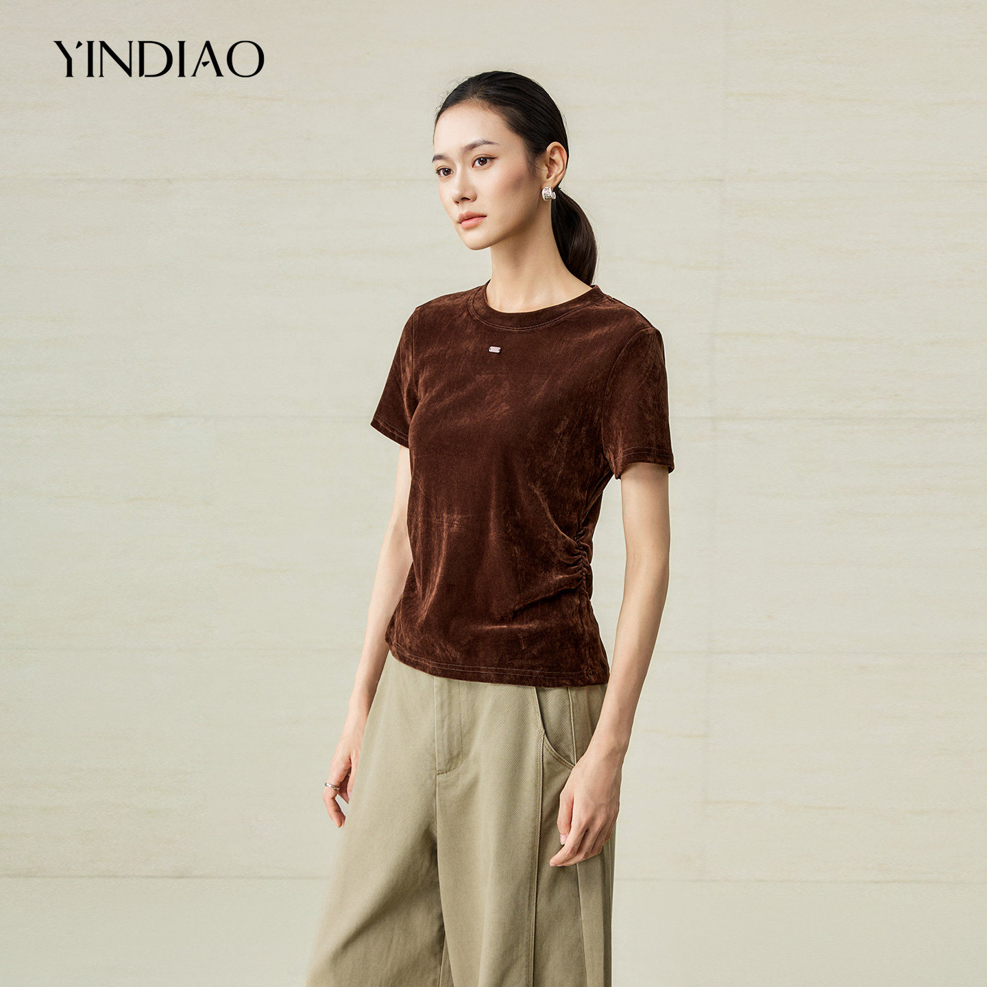 YINDIAO引调简约通勤舒适小衫