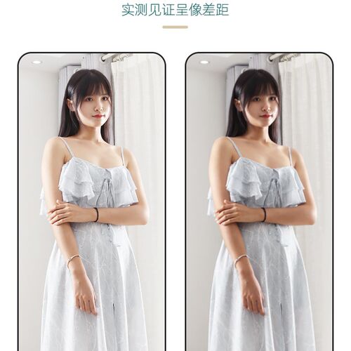 铝合金全身镜穿衣落地镜家用壁挂贴墙网红女生卧室挂墙立体试衣镜