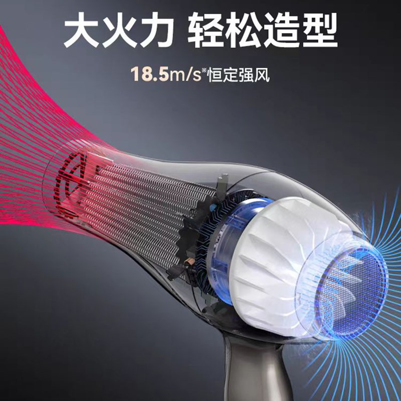 火之凤吹风机6600H无刷大功率风筒快速吹干静音轻便发型师吹风机