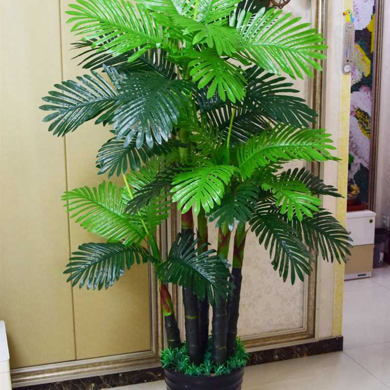 盆栽假花盆景彷真绿色植物塑料花彷真花绿色植物装饰彷真树装饰花