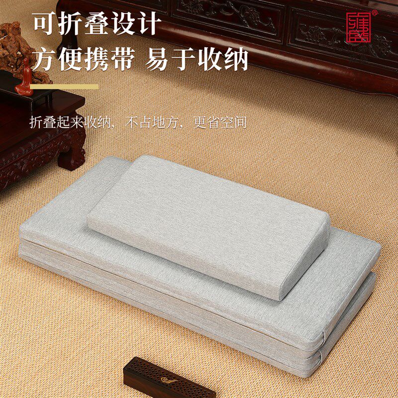 雍盛打坐垫禅修垫专用拜佛垫静坐冥想跪拜垫折叠家用椰棕蒲团禅垫