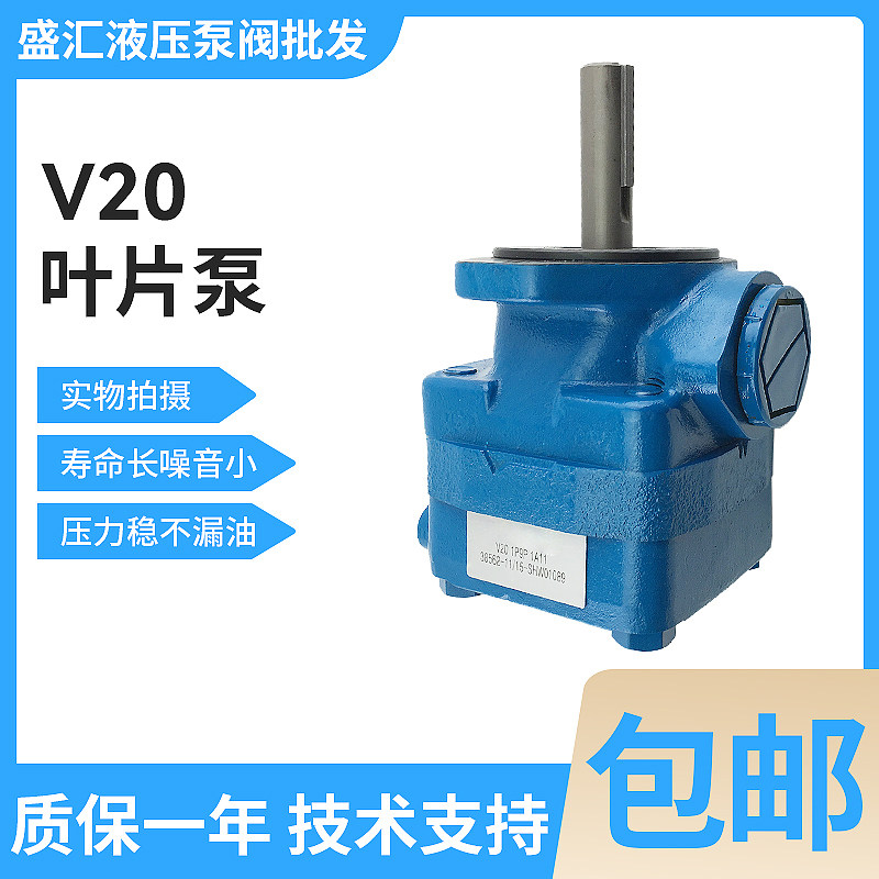 盛汇液压V系列V20-1P8P-1C-11 V20-1P9P-1A-11电动铸铁叶片油泵