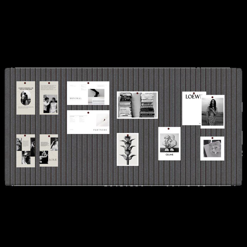 书房背景墙展示墙装饰高级感照片墙免钉护墙板3d立体羊毛毡布墙贴