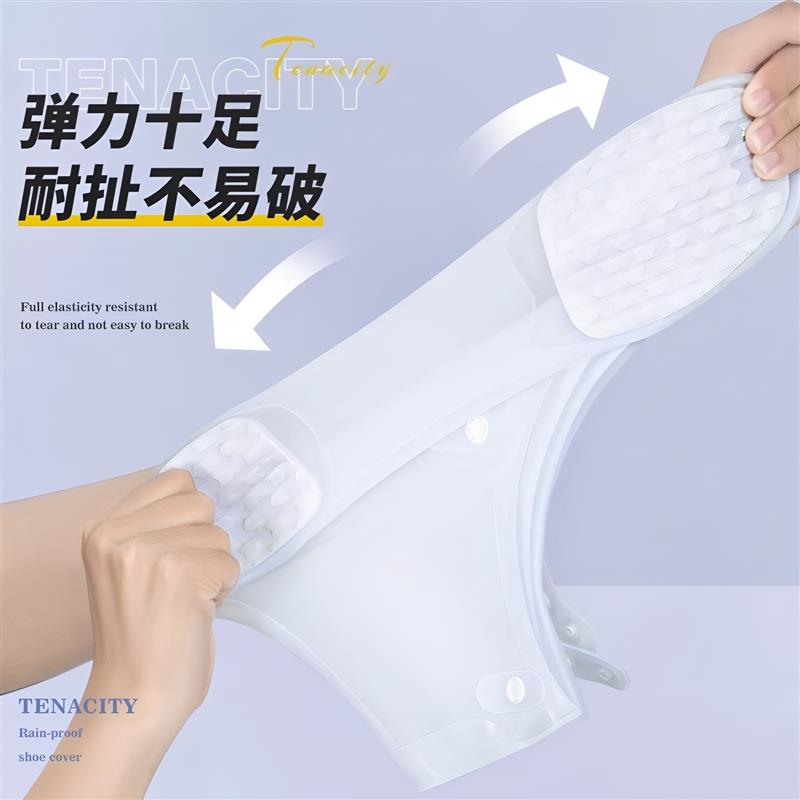 鞋套防水防滑加厚耐磨硅胶雨鞋女款2026新款下雨天便携雨靴男登山图片