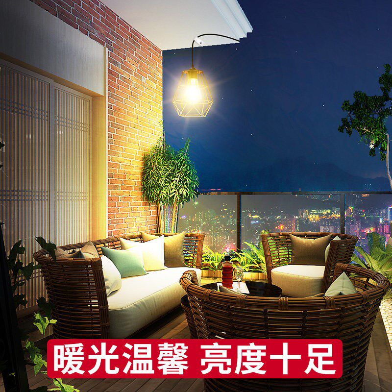 新款太阳能户外吊灯家用花园阳台氛围装饰灯庭院树上防水挂灯