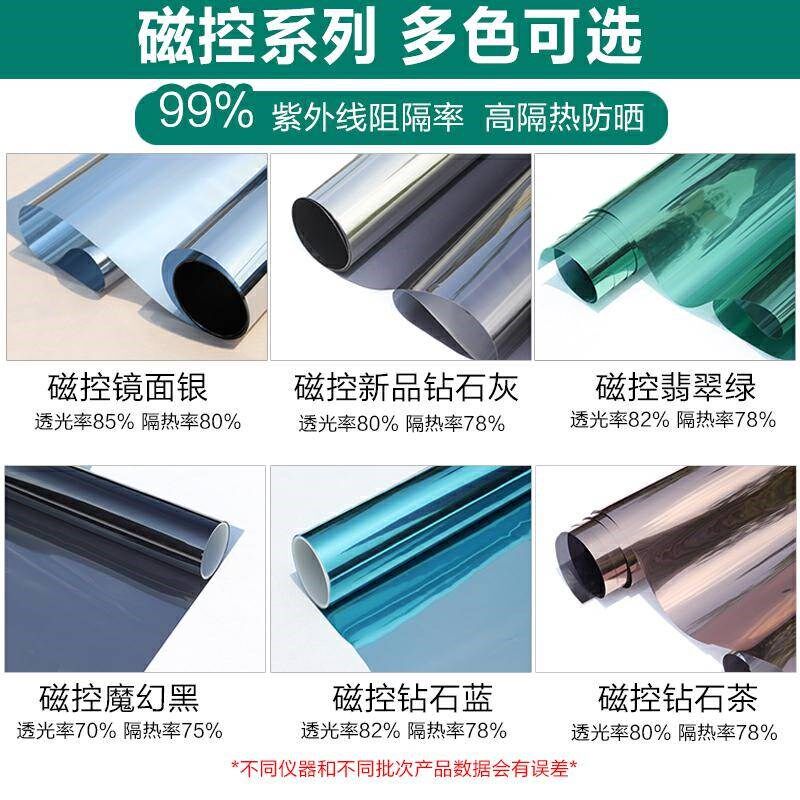 自粘玻璃贴纸贴膜遮光防晒防偷窥家用窗户卧室隔热膜防走光窗贴纸