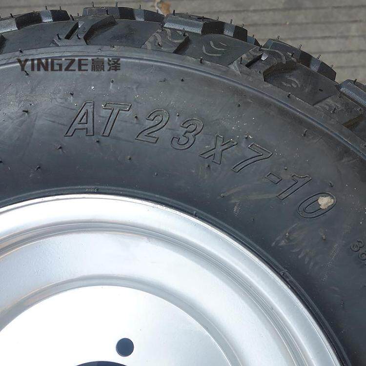 四轮越野卡丁车轮胎配件沙滩车23X7-10寸轮胎10寸真空轮胎铁轮毂