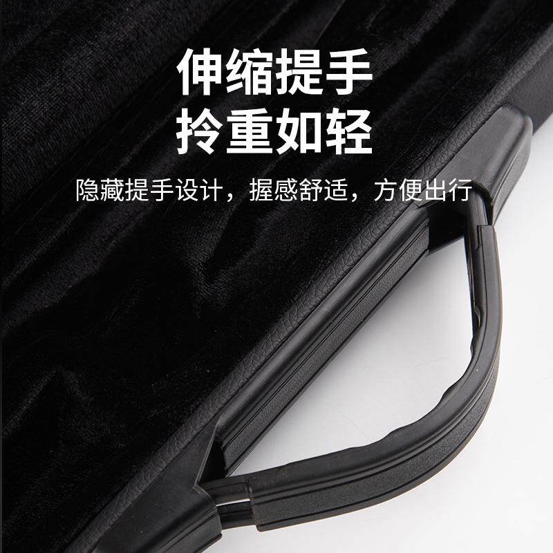 16孔长笛收纳便携盒仿皮木质随行箱包手提箱子笛子盒子乐器配件包