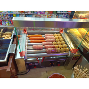 长才烤肠机商用双层热狗机便利店小吃店全自动台式高端烤火腿肠机