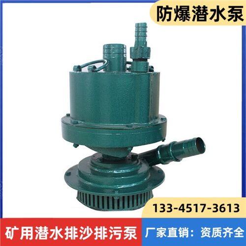 BQS矿用隔爆潜水排沙强排泵WQB防爆排污泵BQG气动隔膜泵FQW风动泵