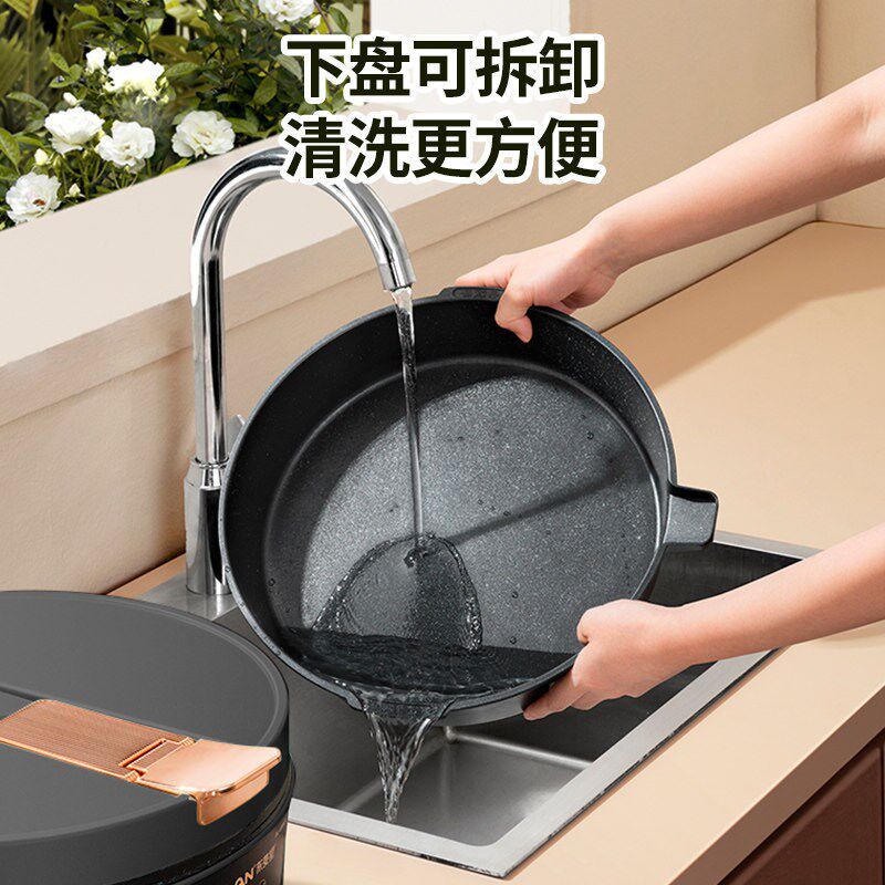 煎饼锅家用电饼铛双面加热加深加大烙饼锅多功能大功率新款平底锅