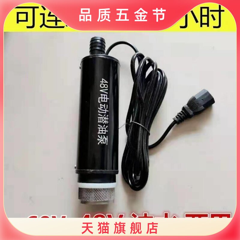 抽油泵柴油48V电车抽水泵60伏三孔插头小型自吸泵72V电动柴油泵