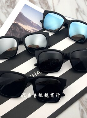 TR90超轻男士墨镜偏光太阳镜女潮司机开车大框方形配近视有带度数