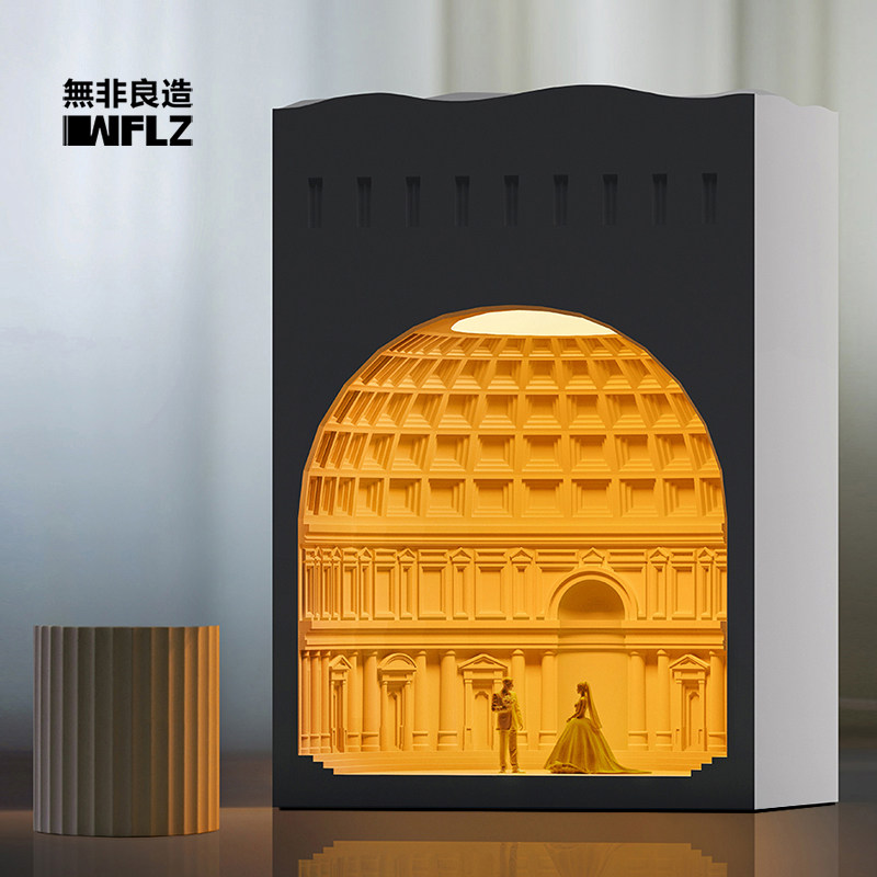 無非良造/万神殿无火香薰融蜡灯卧室氛围夜灯创意融烛灯新婚礼物
