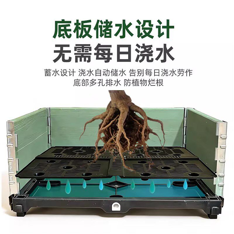 阳台种菜盆家用蔬菜种植专用箱可蓄水户外防腐木花箱庭院木花槽