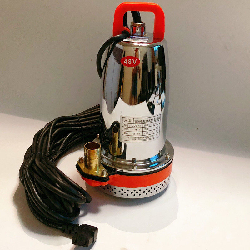 上海超晨电动车浇灌直流潜水泵农用12V48V60V电瓶洗车抽水机包邮