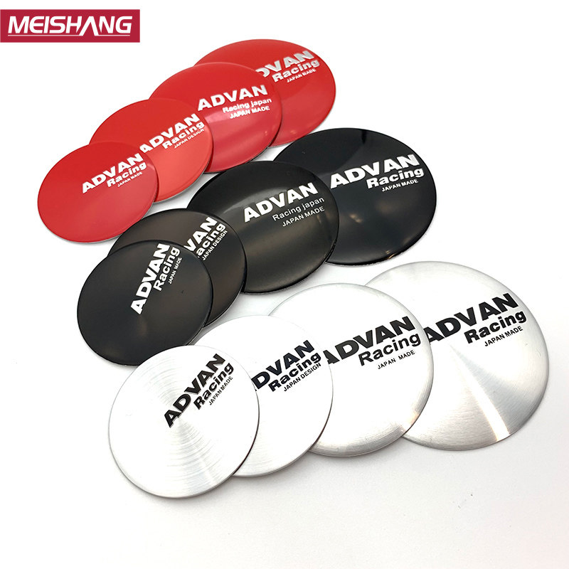 横滨ADVAN轮盖贴纸铝合金车贴45MM50MM56MM汽车改装轮毂中心盖标