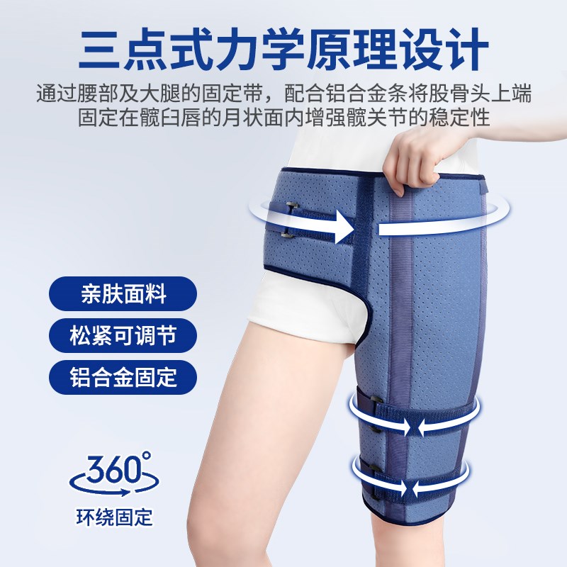 髋关节固定支具胯骨股骨头骨折置换术后盆骨脱臼保护绑带护髋护具