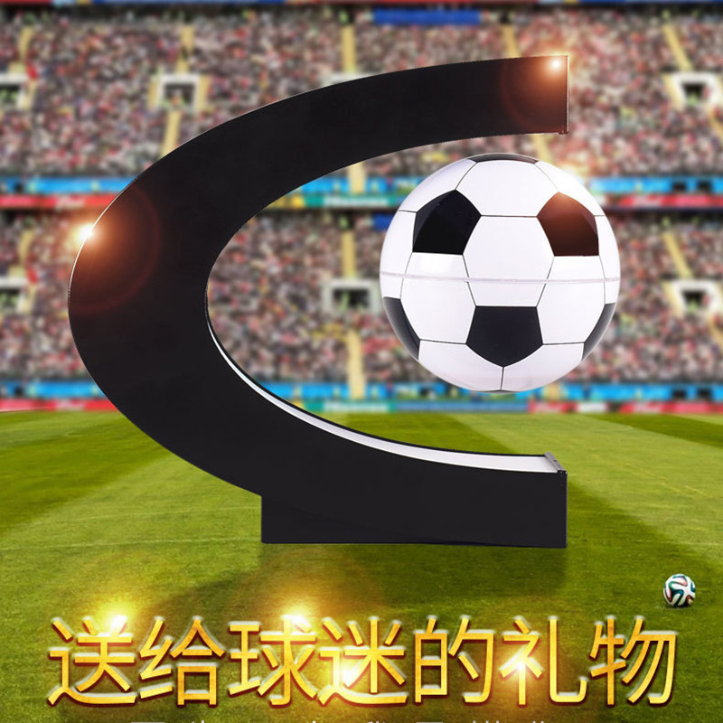 发光磁悬浮儿童房间布置灯书房客厅悬空创意装饰足球篮球摆件礼物